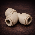 1/2" Tube × 3/8" Tube × 1/2" Tube Push-to-Connect Reducing Tee