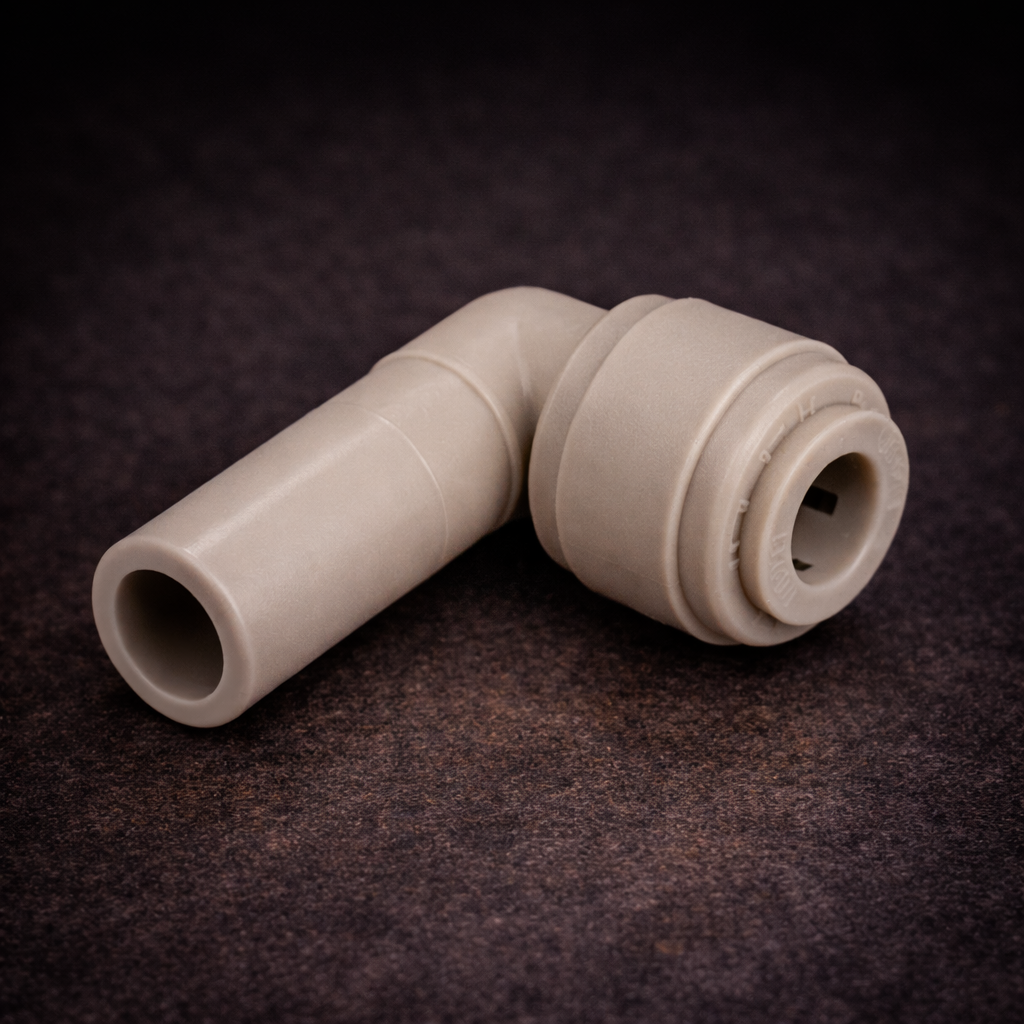 1/4" Tube × 3/8" Stem Push-to-Connect Elbow