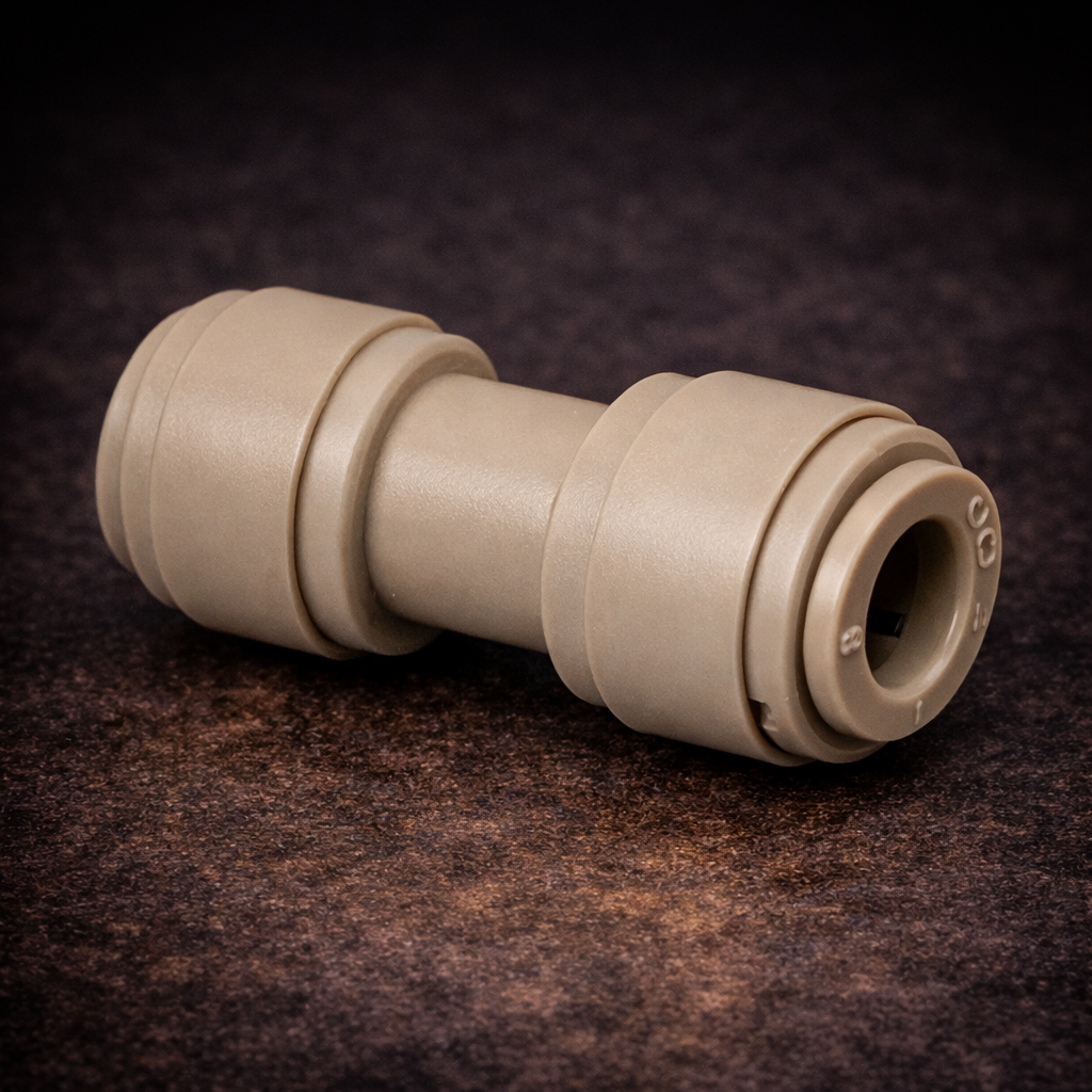 3/8" Tube × 3/16" Tube Push-to-Connect Reducing Union